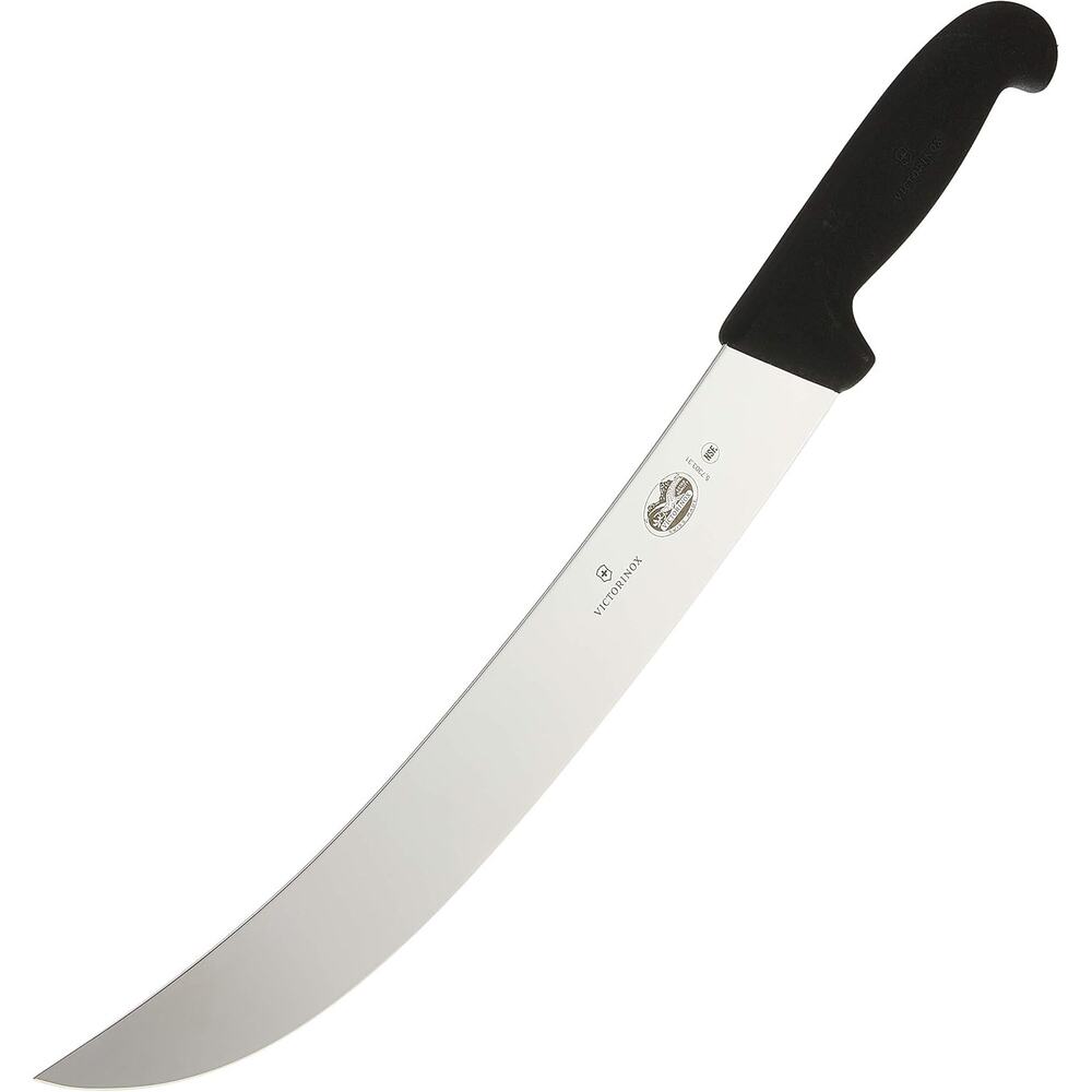NWT Victorinox Cutlery 12-Inch Curved Cimeter Knife, Black Fibrox Handle